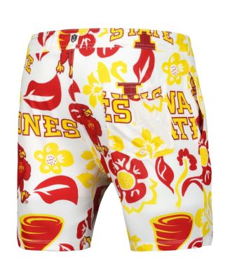 Men's White Iowa State Cyclones Vault Tech Swimming Trunks