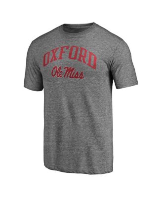Men's Heather Gray Ole Miss Rebels Arched City Tri-Blend T-Shirt
