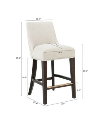 Beever 38.4" Chenille Upholstered Counter Stool