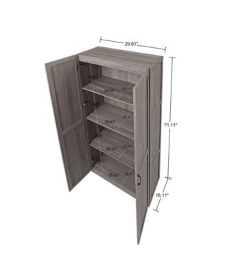 Cornelia 29.61" 4-Shelf Storage Closet