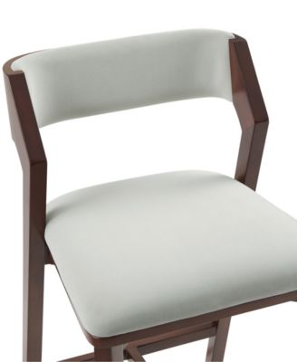 Patricia 36.2" Velvet Upholstered Counter Stool