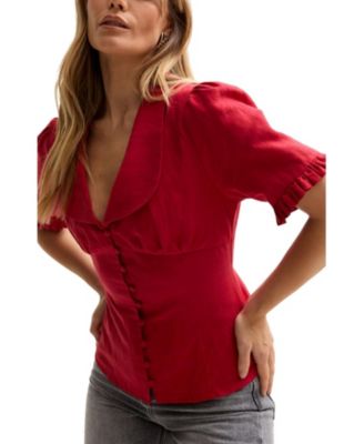 Women's Rachel Vintage Inspired Short Sleeve Shirt