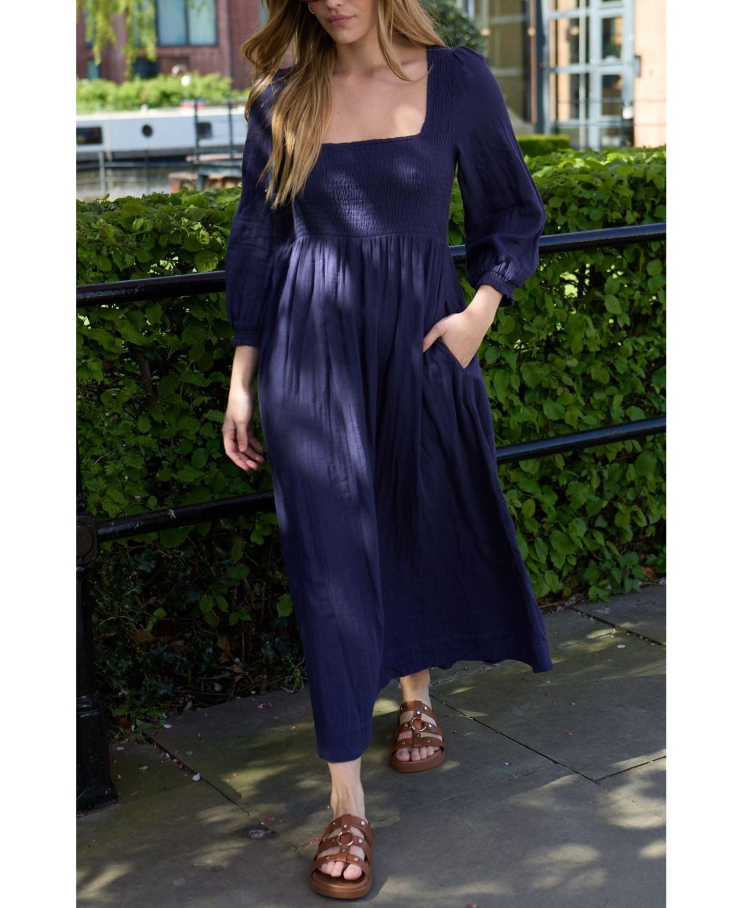 Women's Pippa Shirred Bodice Maxi Dress