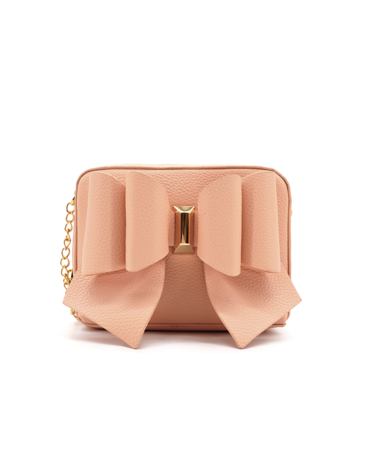 Boxy Bow Crossbody Bag - Coral