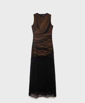 Women's Contrasting Textured Dress