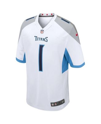 Men's Cameron Ward White Tennessee Titans 2025 NFL Draft First Round Pick Game Jersey