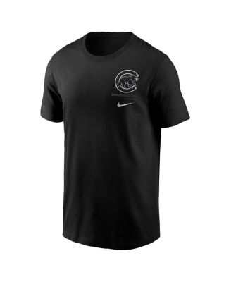 Men's Black Chicago Cubs Lights Out Bar Loading T-Shirt