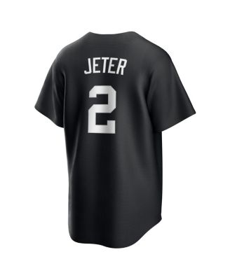 Nike Men's Derek Jeter Black New York Yankees Lights Out Replica