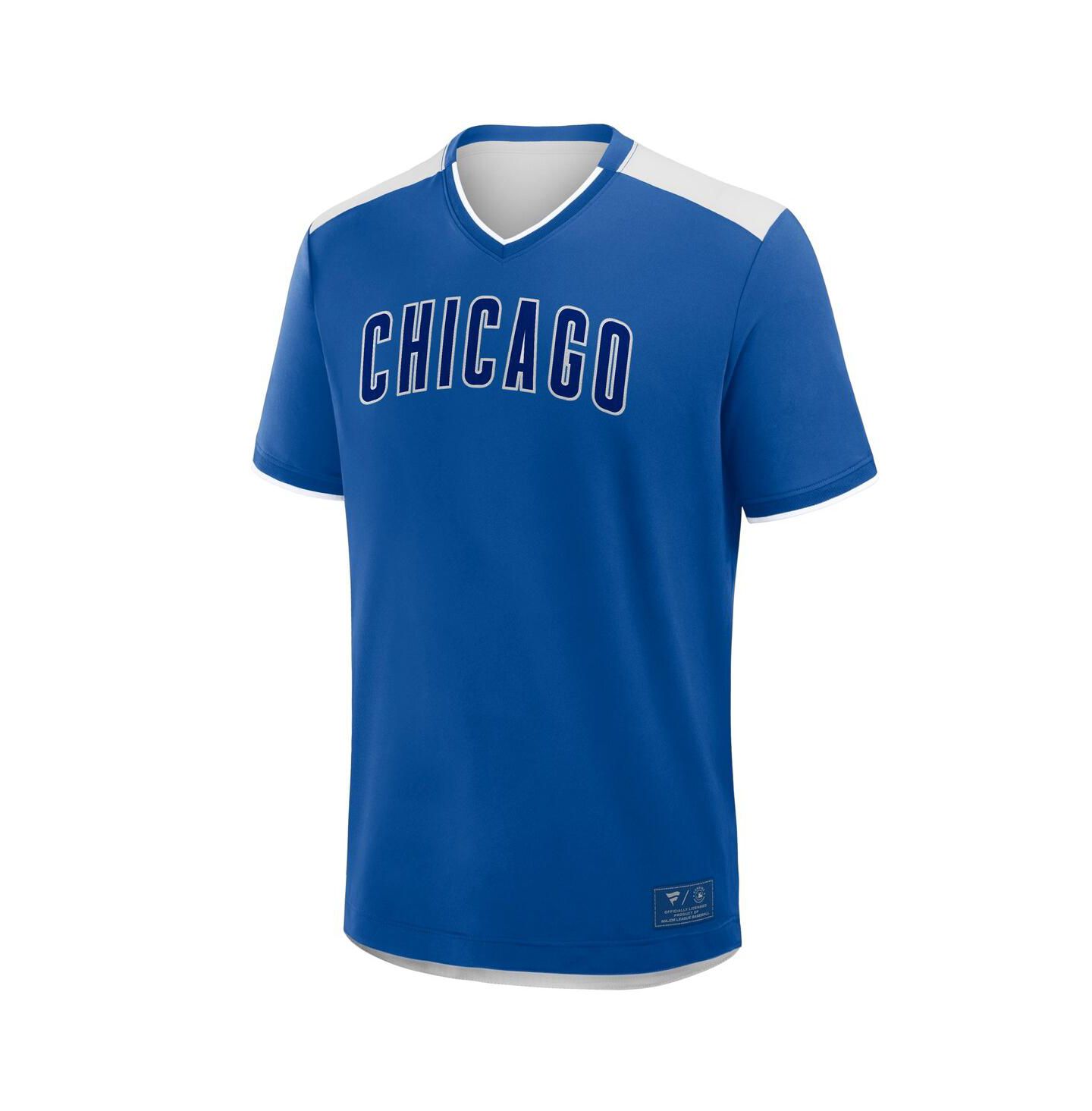 Мужская футболка Fanatics Royal Chicago Cubs Walk Off V-Neck — фото 3