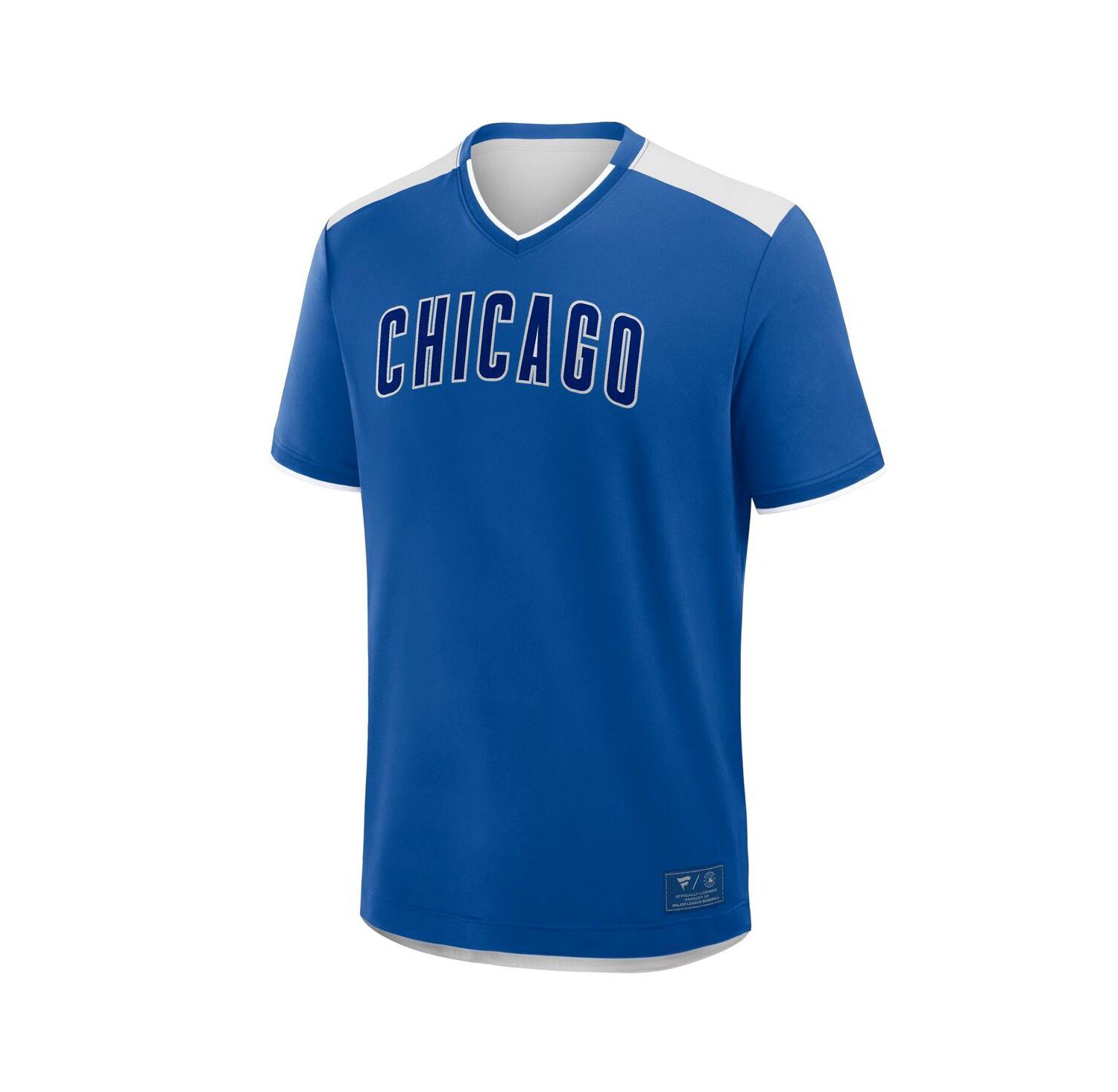 Men's Royal Chicago Cubs Walk Off V-Neck T-Shirt