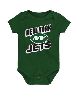 Baby Boys and Girls 3-Piece New York Jets Play Day Bodysuit Set