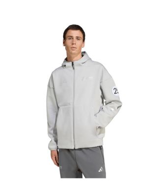 adidas - Men's Gray Mercedes-AMG Petronas F1 Team Silverstone Pack Full-Zip Hoodie