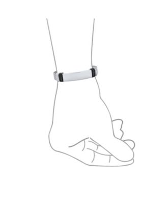 Identification Name Tag Bracelet Wrist Band Belt Buckle Mesh Bracelet Stainless Steel Adjustable