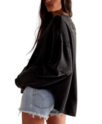 Women's Total Eclipse Ribbed Dolman-Sleeve T-Shirt