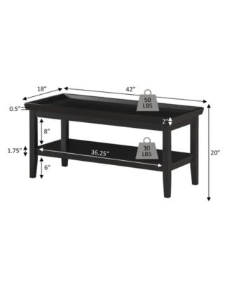 Ledgewood Coffee Table with Shelf