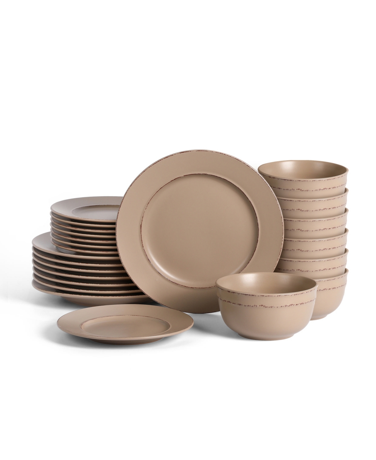 Hazel 24 Pc. Dinnerware Set, Service for 8 - Light Green
