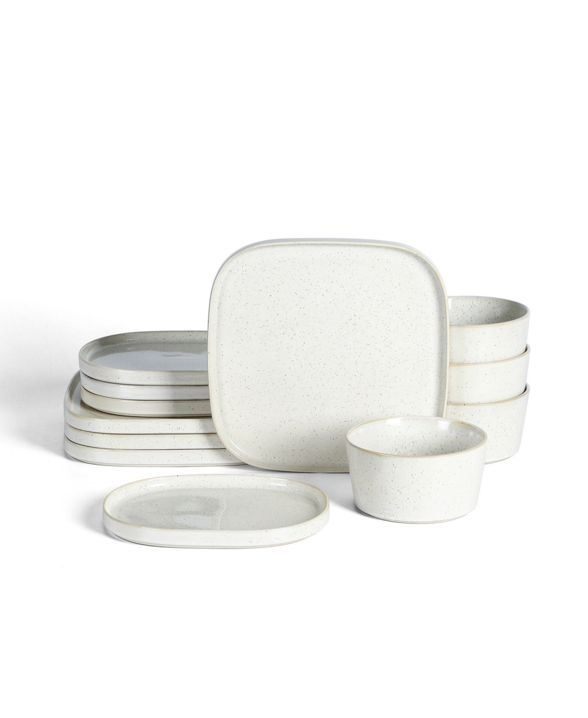 Cairo 12 Pc. Dinnerware Set, Service for 4 - White
