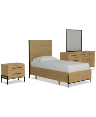 Linstead 3-Pc. Twin Panel Set (Bed, Dresser & Nightstand), Created for Macy's