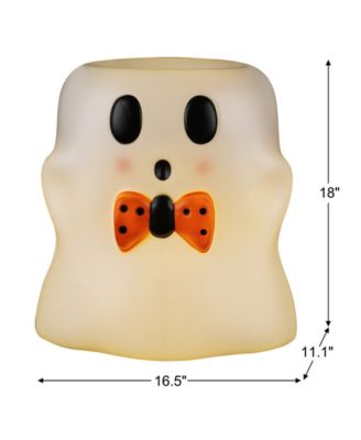18" Ghost Lit Blow Mold Candy Bowl