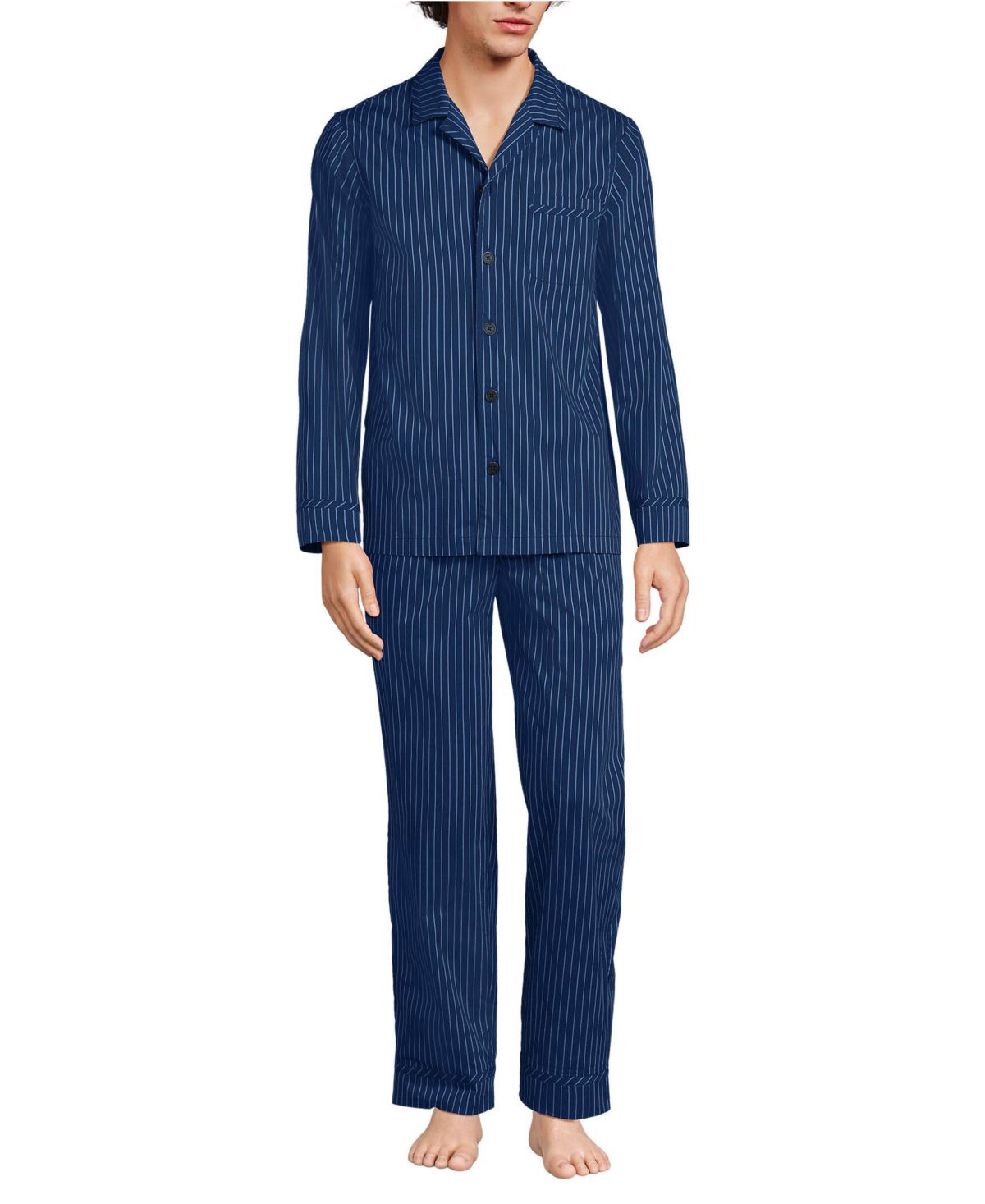 Мужской тканый комплект для сна с регулировкой температуры с длинным рукавом