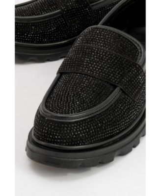 Babel Stone Embellished Suede Loafer (Women)