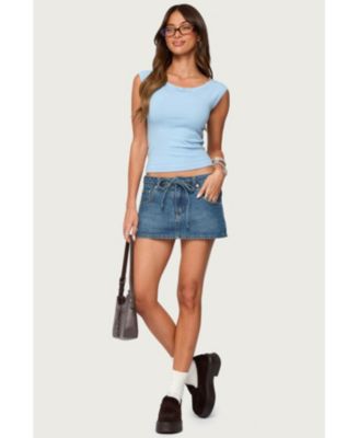 Women's Jarah Pointelle Knit Boat Neck Top