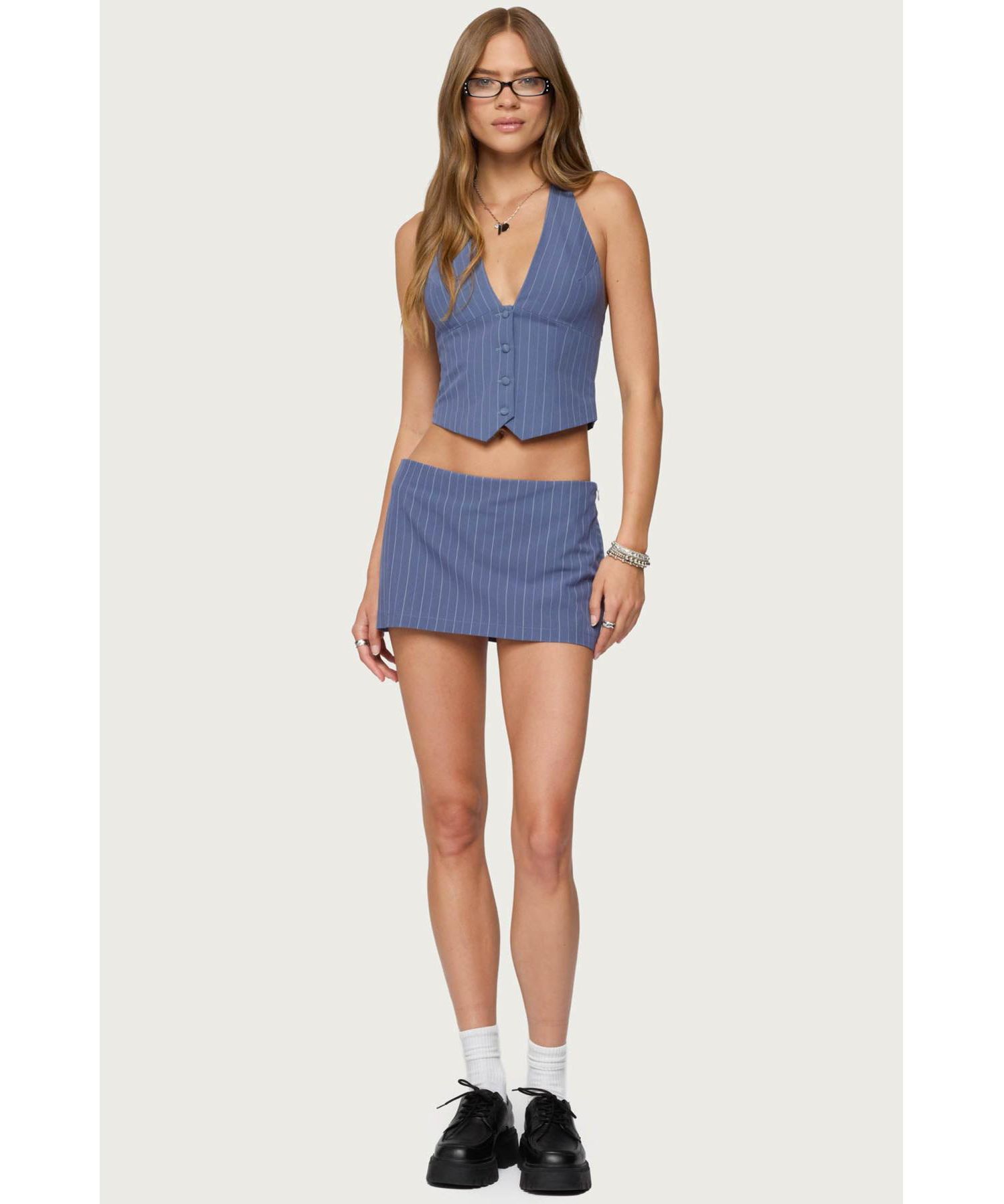 Women's Frankey Pinstripe Mini Skort