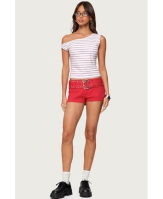 Women's Keryn Striped Asymmetric Top