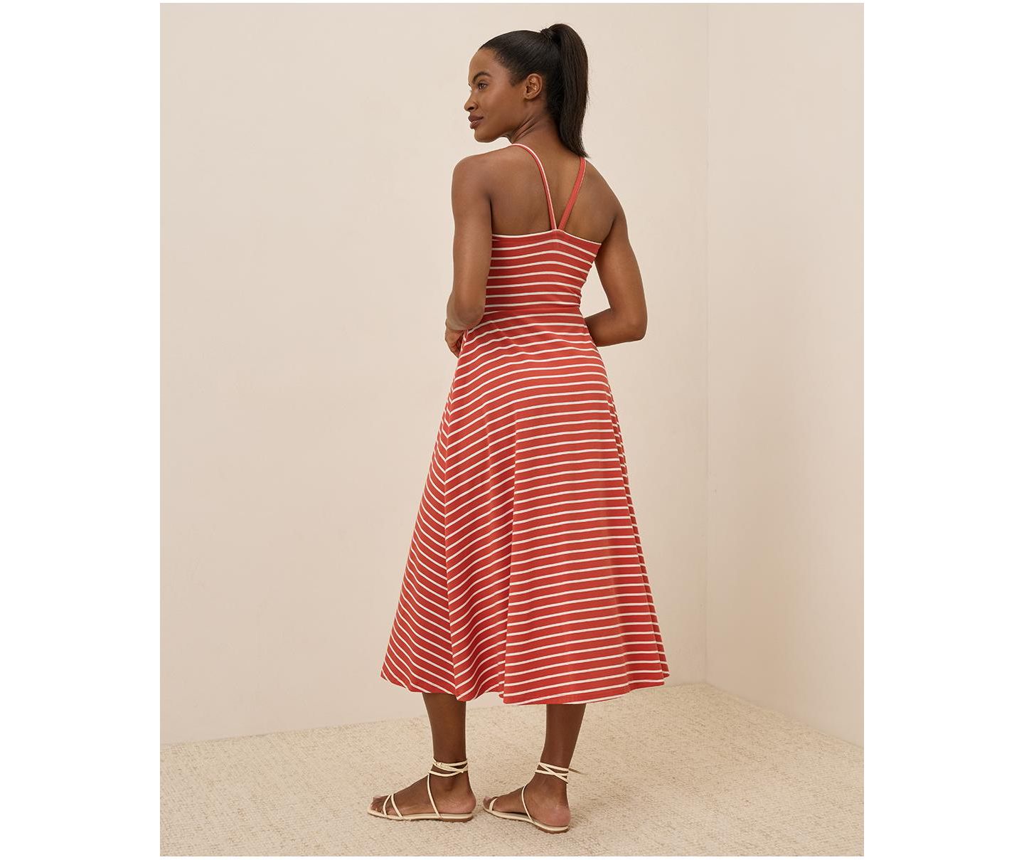 Женское платье Pact Fit & Flare Midi, цвет: Полосатый — фото 2