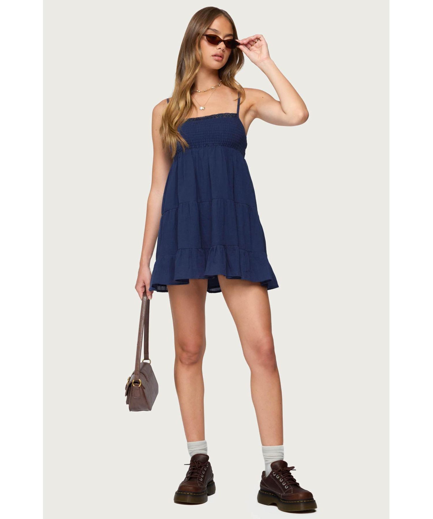 Women's Calley Scrunchy Tiered Mini Dress