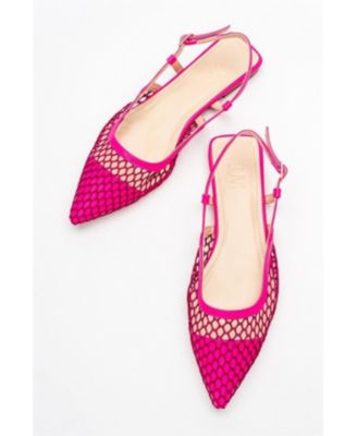 Brace Blue Mesh Flat Sandal (Women)