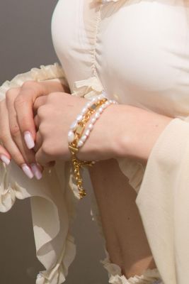 Mia Layered Luxe Freshwater Pearl Bracelet