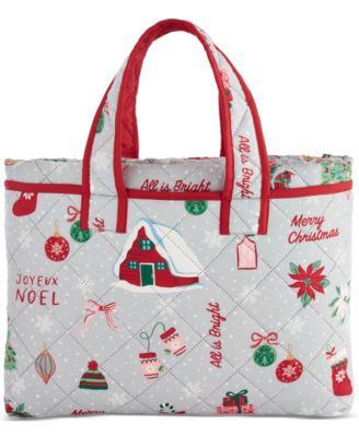 Holiday Icons 3-Pc. Quilt Tote Set, Twin, Exclusively for Macy’s