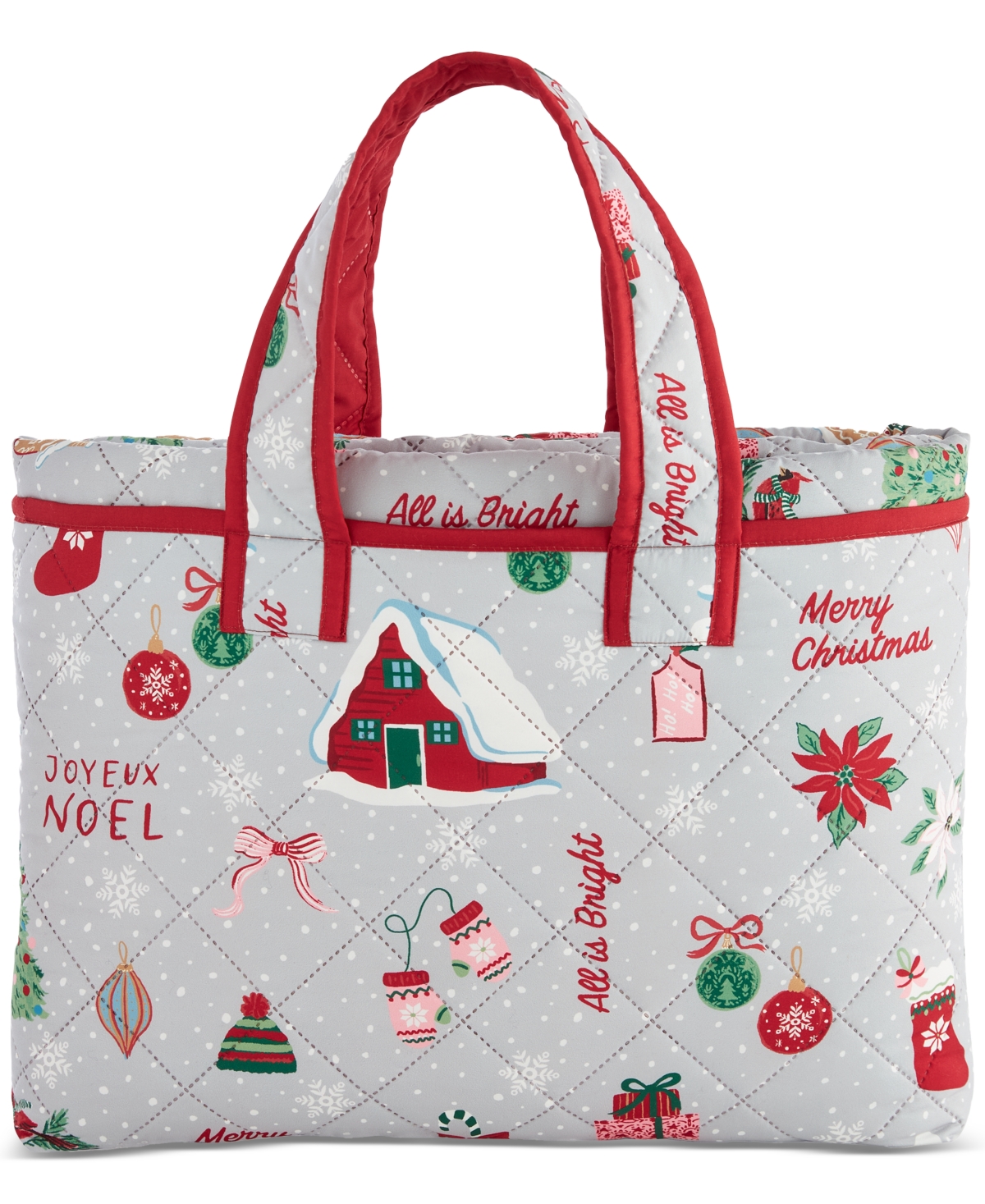 Holiday Lane Holiday Icons 4-Pc. Quilt Tote Set, Full/Queen, Exclusively for Macy's