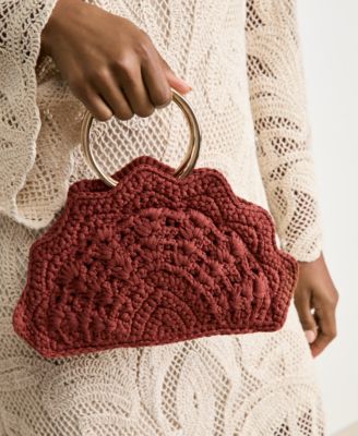On 34th - Women's Crocheted Top-Handle Handbag