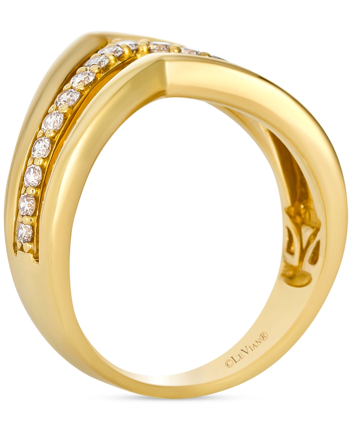 Le Vian Nude Diamond Ring (3/8 Ct. T.w.) Set In 14k Yellow Gold In Gold