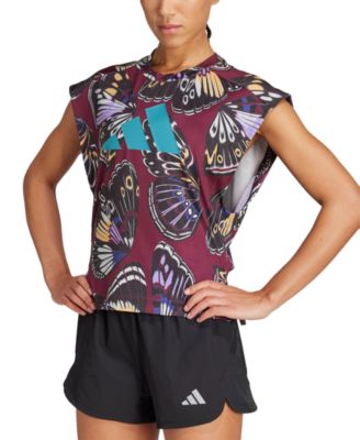 adidas - Women's Farm Butterfly-Print Top