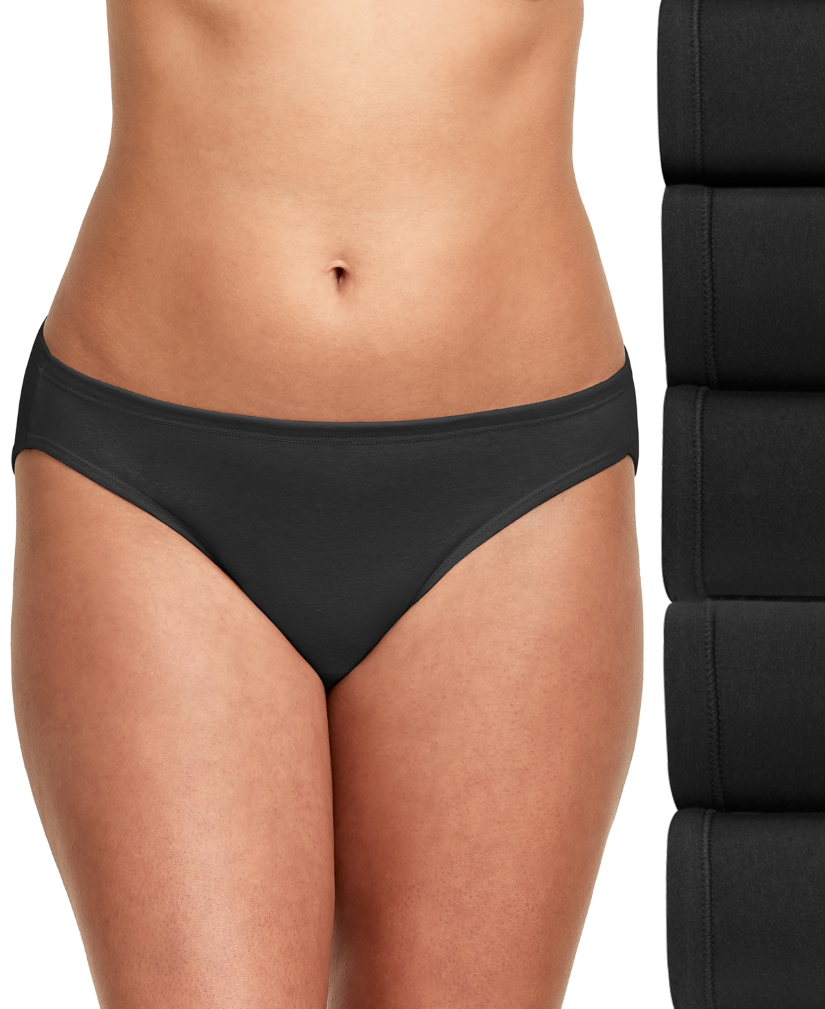 Women's 5-Pk. Ultimate ComfortSoft Bikini Underwear 42W5CS - Nude Grey