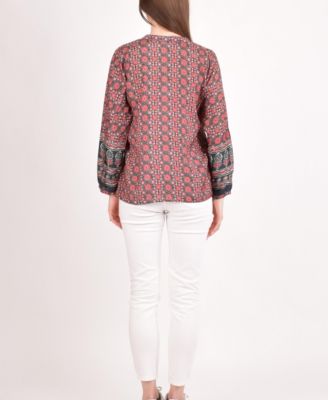 Women's Muslin Silk Button-Up Top