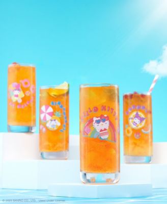 Hello Kitty Friends Summer Drinking Glasses, Set of 4