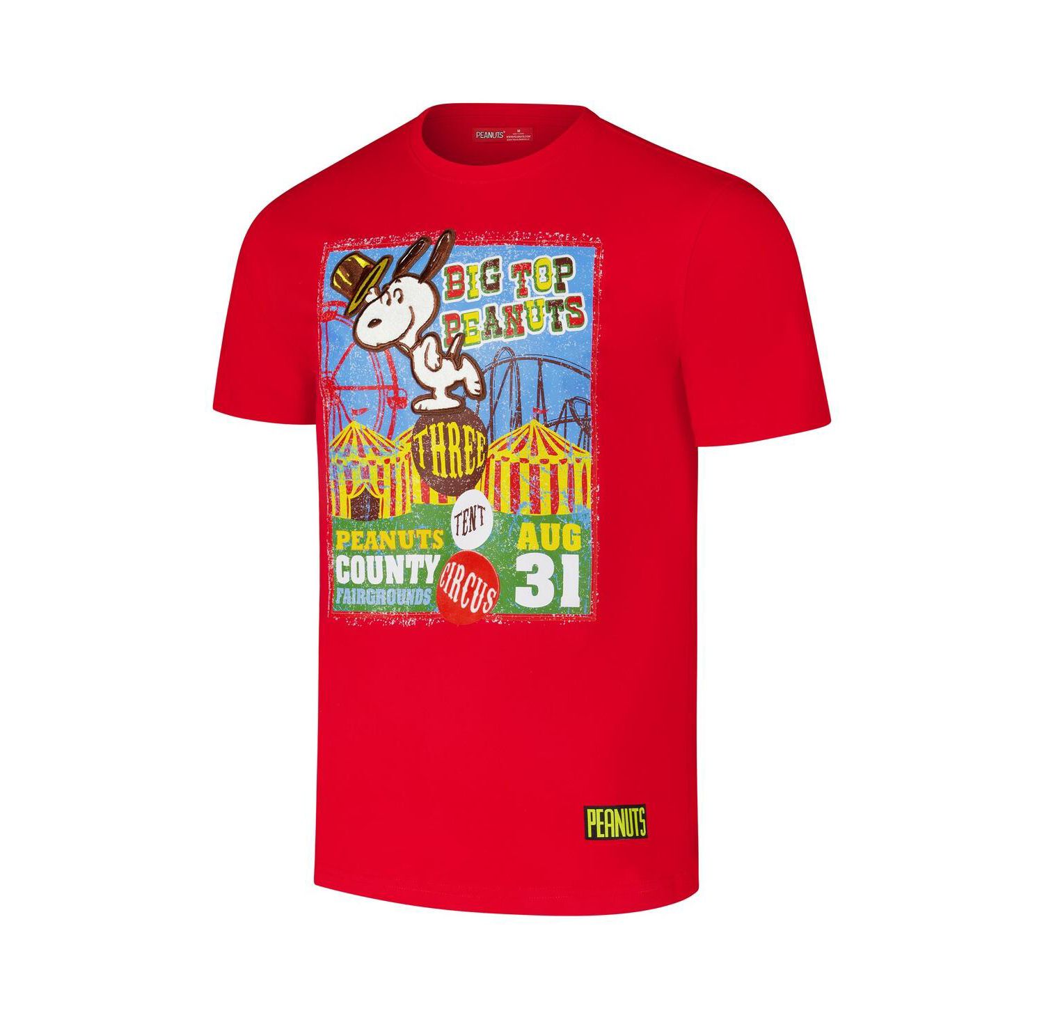 Men's Red Peanuts Circus T-Shirt
