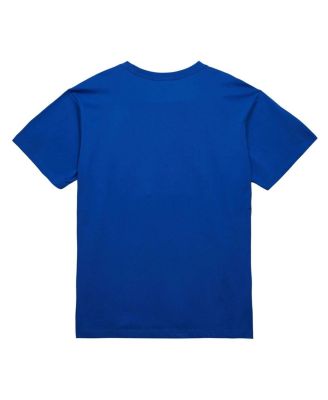 Men's Blue New York Knicks Hardwood Classics Logo T-Shirt