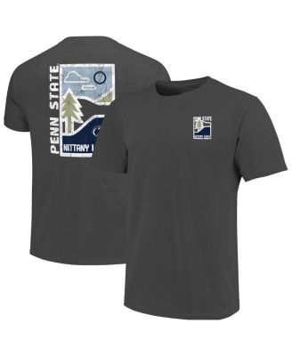 Men's Graphite Penn State Nittany Lions Comfort Colors Minimal Vista Distressed Graphics T-Shirt