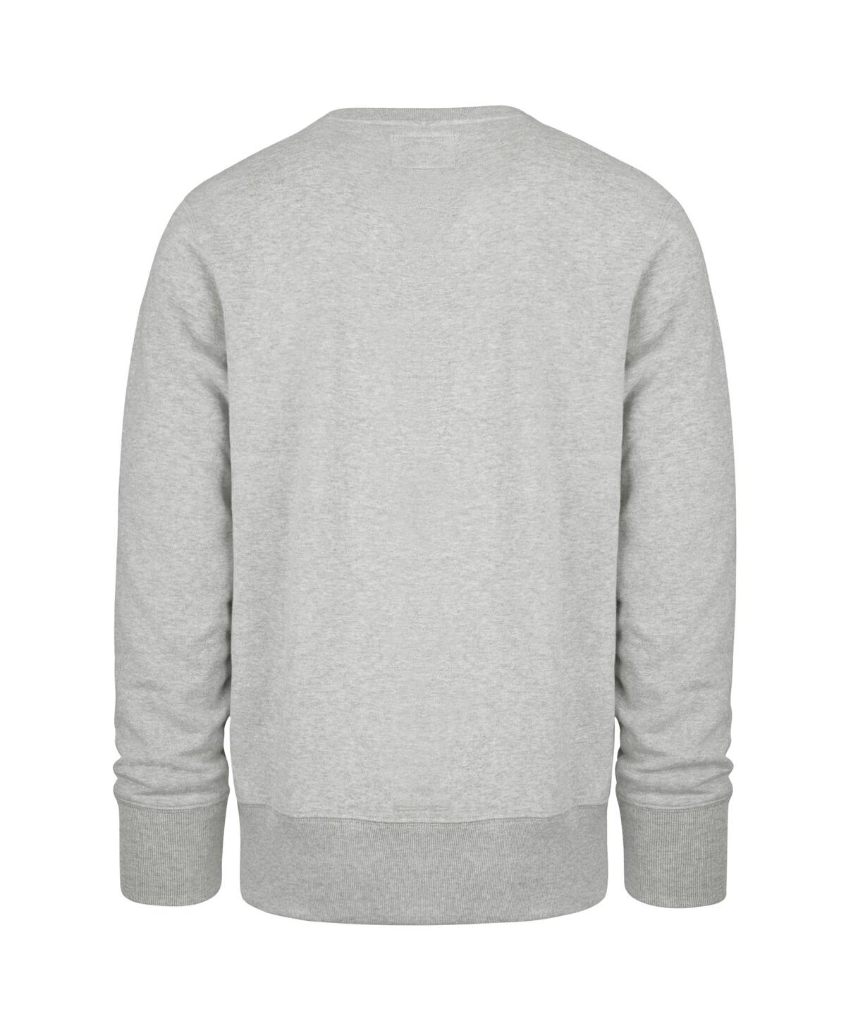 47 Brand Men's Gray Atlanta Braves Letters Headline Pullover Sweatshirt In Gray