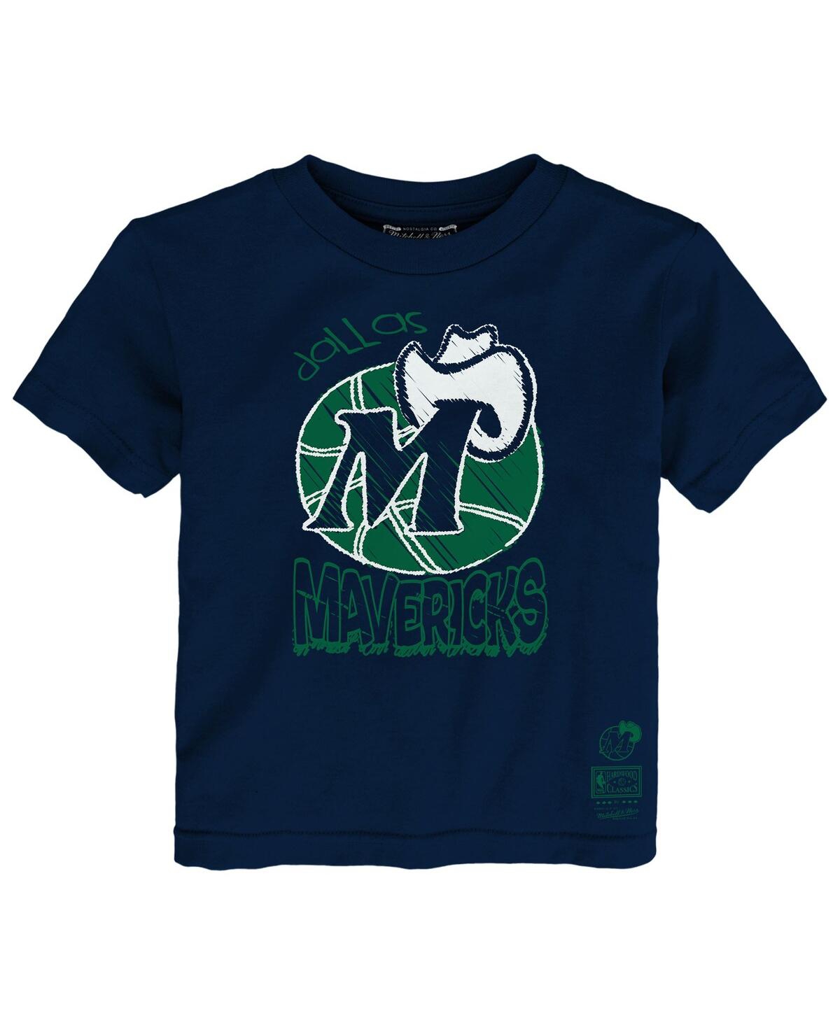 Mitchell & Ness Toddler Navy Dallas Mavericks Favorite Team T-shirt In Blue