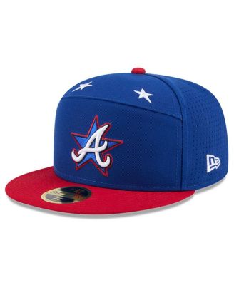Men's Blue/Red Atlanta Braves 2025 MLB All-Star Game Workout Side Patch 59FIFTY Fitted Hat