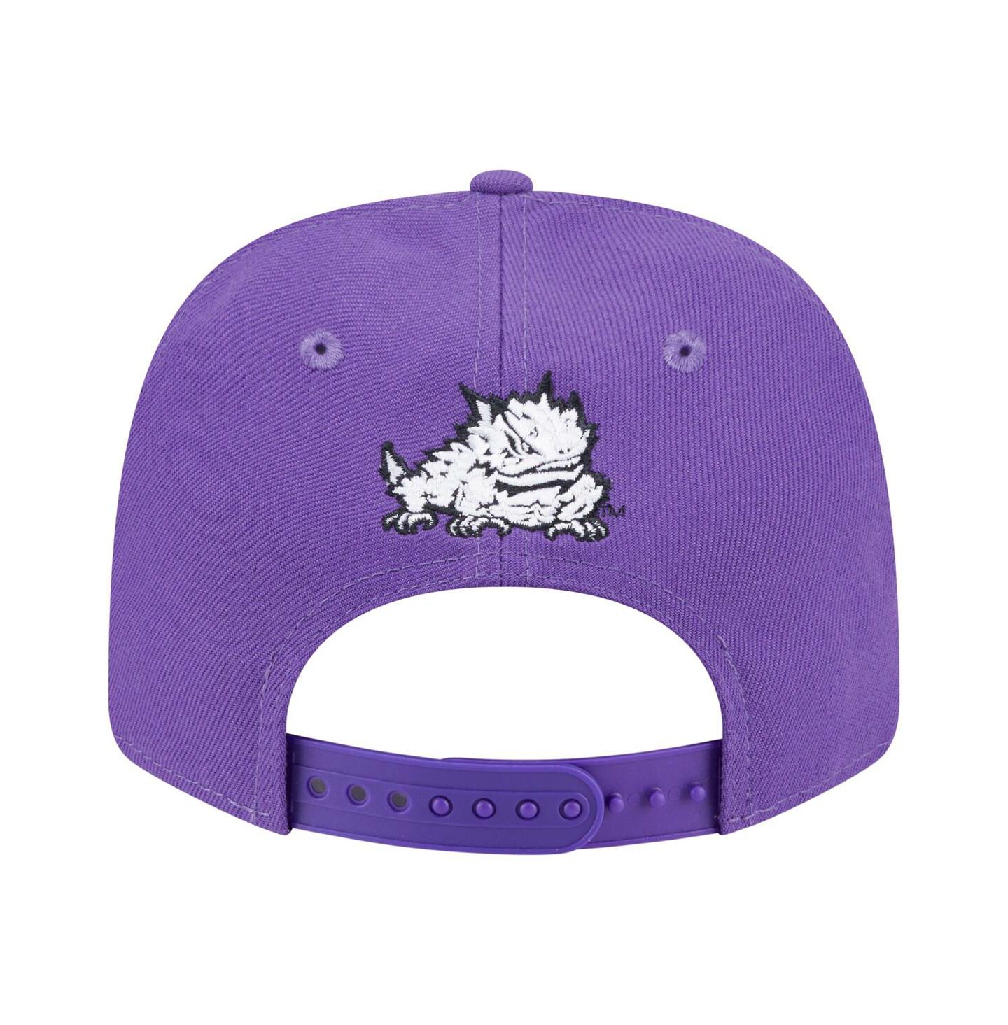 Мужская кепка New Era Purple TCU Horned Frogs Team Collective 9SEVENTY Stretch-Snap Adjustable Hat — фото 4