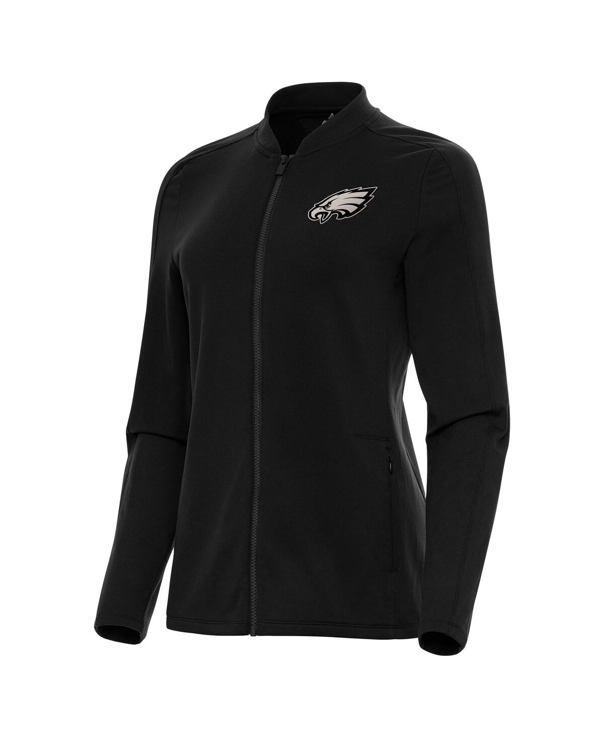 Women's Black Philadelphia Eagles Continual Full-Zip Jacket - Black