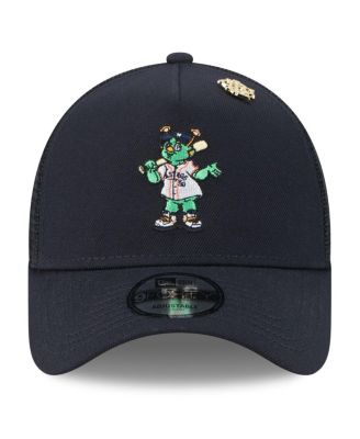 Men's Navy Houston Astros 2025 Big League Chew A-Frame 9FORTY Adjustable Trucker Hat