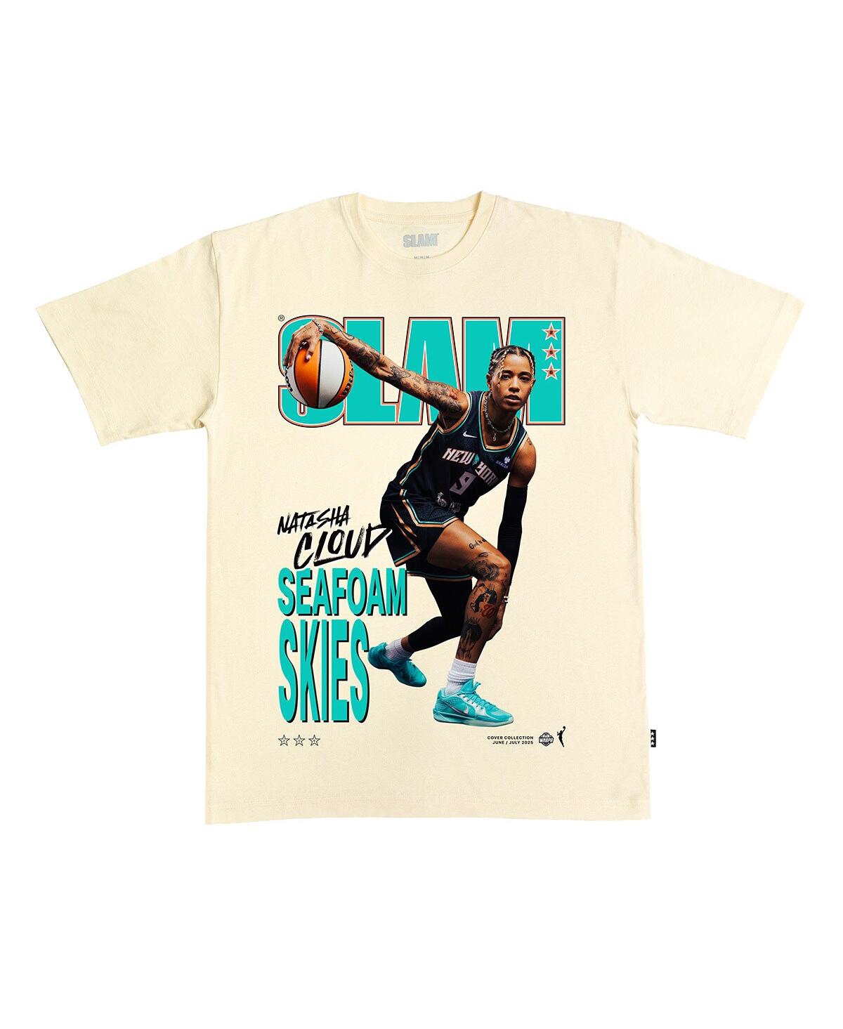 Men's and Women's Natasha Cloud Cream New York Liberty Slam Cover T-Shirt - Cream